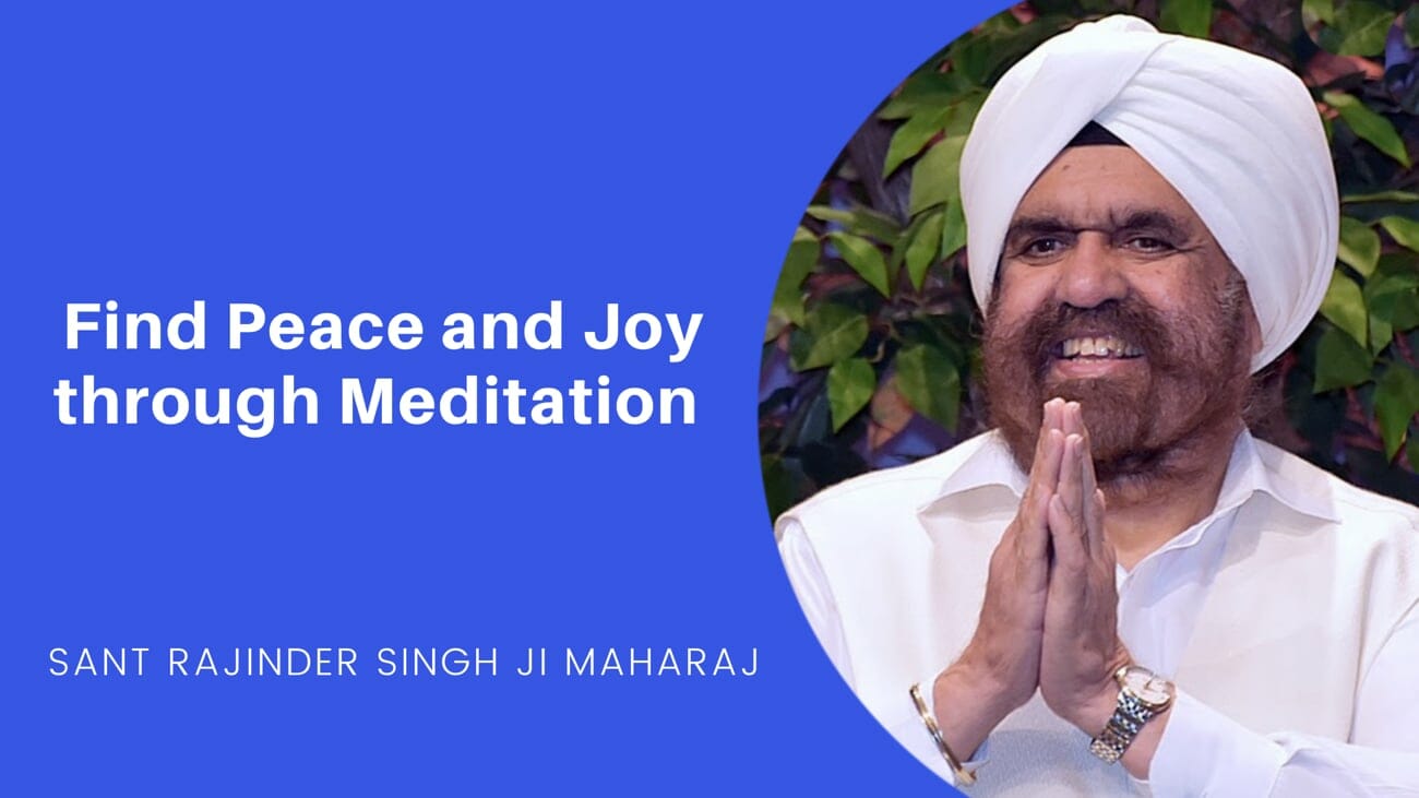 Finding Peace and Joy through Meditation